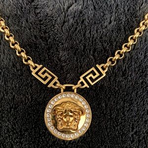 Crystal La Medusa Greca Necklace